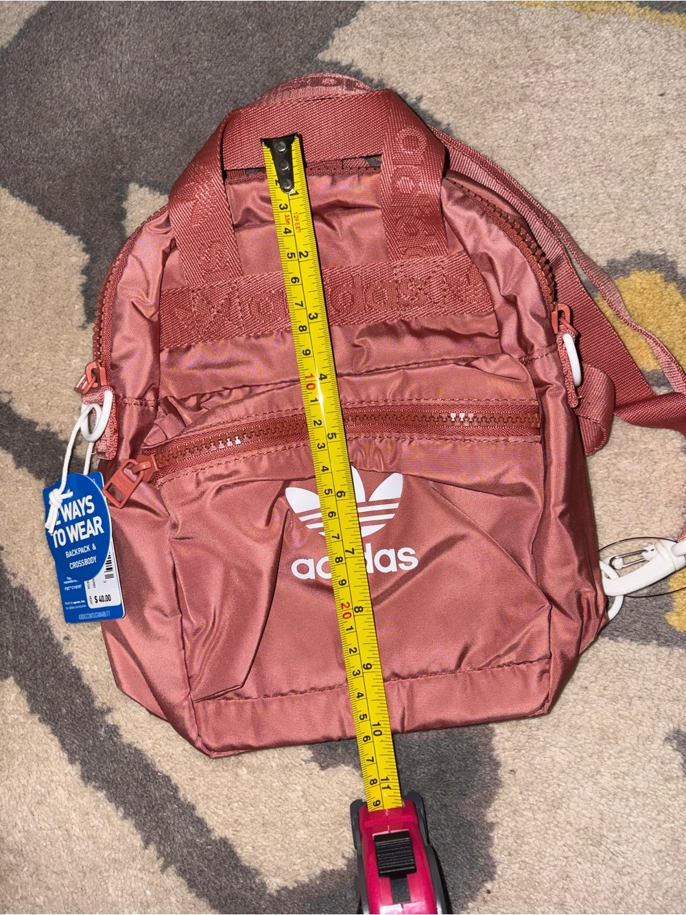 adidas Pink Mini Backpack - Picture 5 of 6